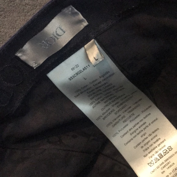 NWT Dior Men's Christian Dior Atelier Blue Embroidered Baseball Cap. - Picture 7 of 8